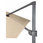 Umbrelă de grădină din aluminiu ROMA 300 cm cu braț lateral, bej