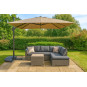 Umbrelă de grădină din aluminiu ROMA 300 cm cu braț lateral, bej