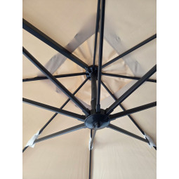 Umbrelă de grădină din aluminiu ROMA 300 cm cu braț lateral, bej