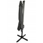 Umbrelă de soare din aluminiu ROMA, gri închis, 300 cm, cu braț lateral