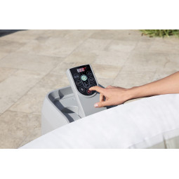 Cadă de hidromasaj gonflabilă de lux Hollywood AirJet pentru 4–6 persoane cu iluminare LED, 196 cm