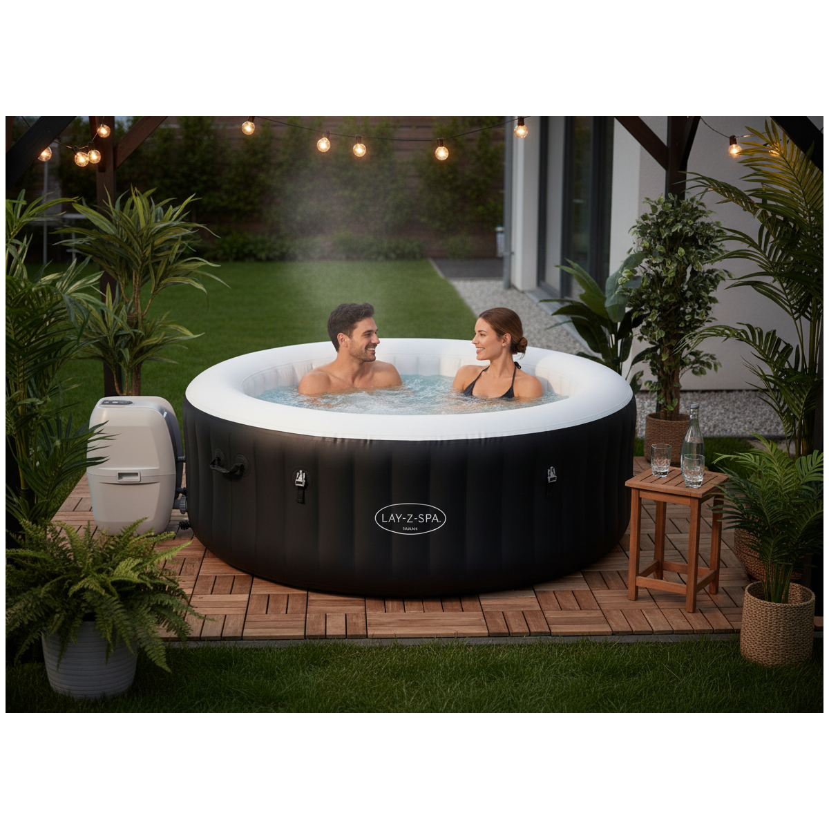 Spa gonflabil Lay-Z-Spa Miami AirJet pentru 2–4 persoane, 180 cm
