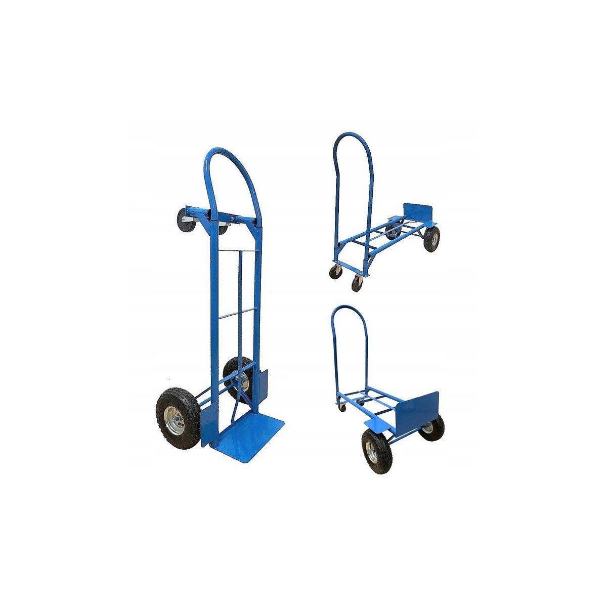 Cărucior de depozitare pentru transport de culoare albastră 2 în 1
