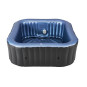 MSPA Tekapo Comfort – cadă cu hidromasaj gonflabilă pătrată pentru 6 persoane cu dezinfectare UVC 185 × 185 cm