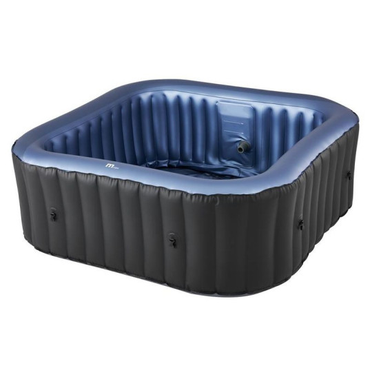 MSPA Tekapo Comfort – cadă cu hidromasaj gonflabilă pătrată pentru 6 persoane cu dezinfectare UVC 185 × 185 cm