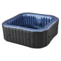 MSPA Tekapo Comfort – cadă cu hidromasaj gonflabilă pătrată pentru 6 persoane cu dezinfectare UVC 185 × 185 cm