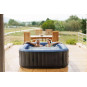MSPA Tekapo Comfort – cadă cu hidromasaj gonflabilă pătrată pentru 6 persoane cu dezinfectare UVC 185 × 185 cm