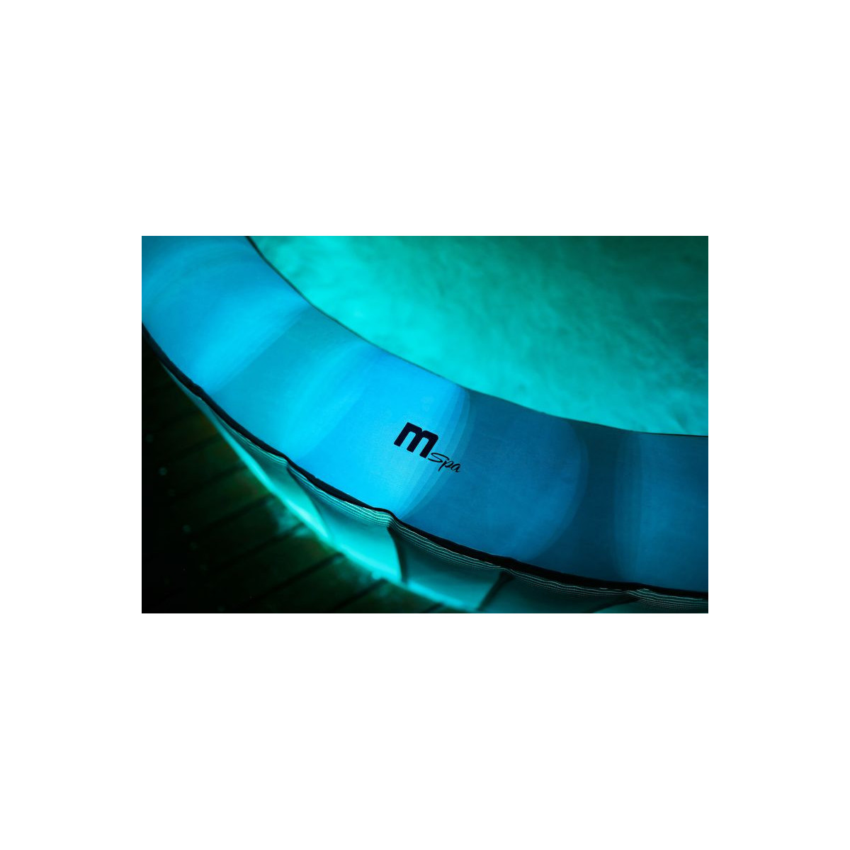 MSPA Starry LED – Luxoasă cadă cu hidromasaj iluminată cu LED pentru 6 persoane, 204 cm