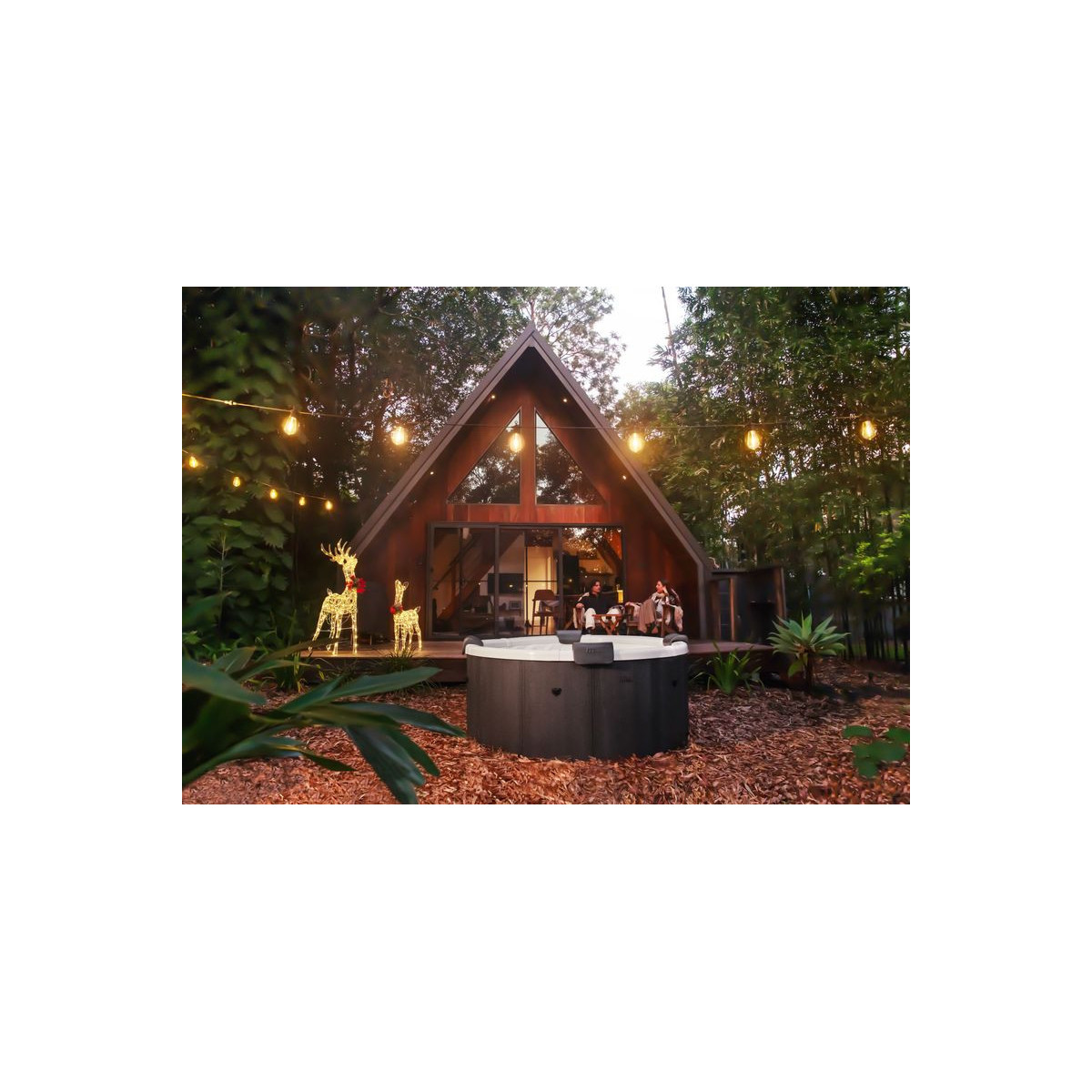 MSPA Frame Denver Premium – spa cu ramă de lux, hidromasaj și iluminare LED pentru 6 persoane