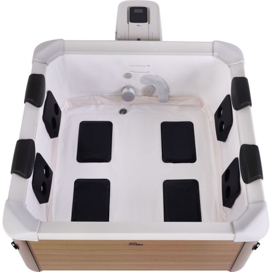 Cadă de hidromasaj de lux cu WiFi și iluminare LED pentru 6 persoane - MSPA Frame Amber Aero Plus