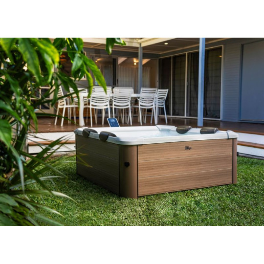 Cadă de hidromasaj de lux cu WiFi și iluminare LED pentru 6 persoane - MSPA Frame Amber Aero Plus