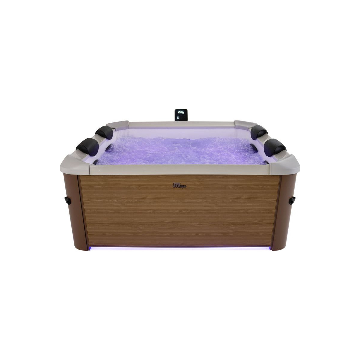 Cadă de hidromasaj de lux cu WiFi și iluminare LED pentru 6 persoane - MSPA Frame Amber Aero Plus