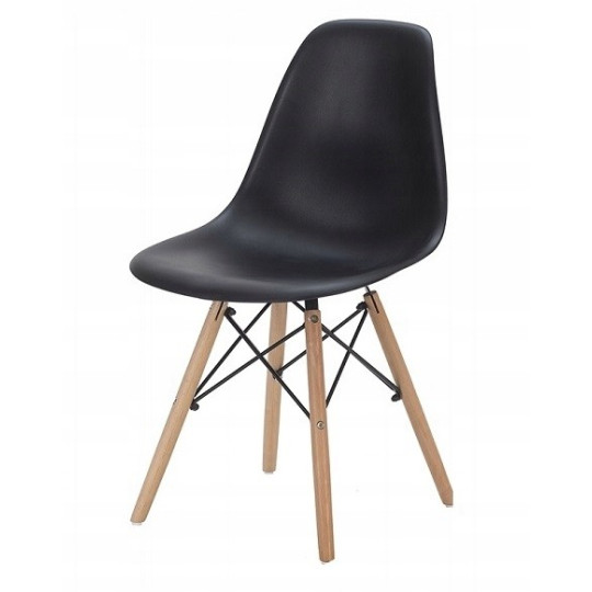 Scaun de bucătărie de culoare neagră 45x43x85 cm