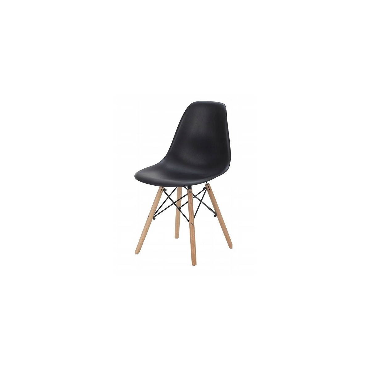 Scaun de bucătărie de culoare neagră 45x43x85 cm