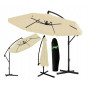 Umbrelă de grădină 3 m bej cu husă de protecție