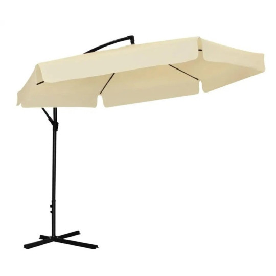 Umbrelă de grădină 3 m bej cu husă de protecție