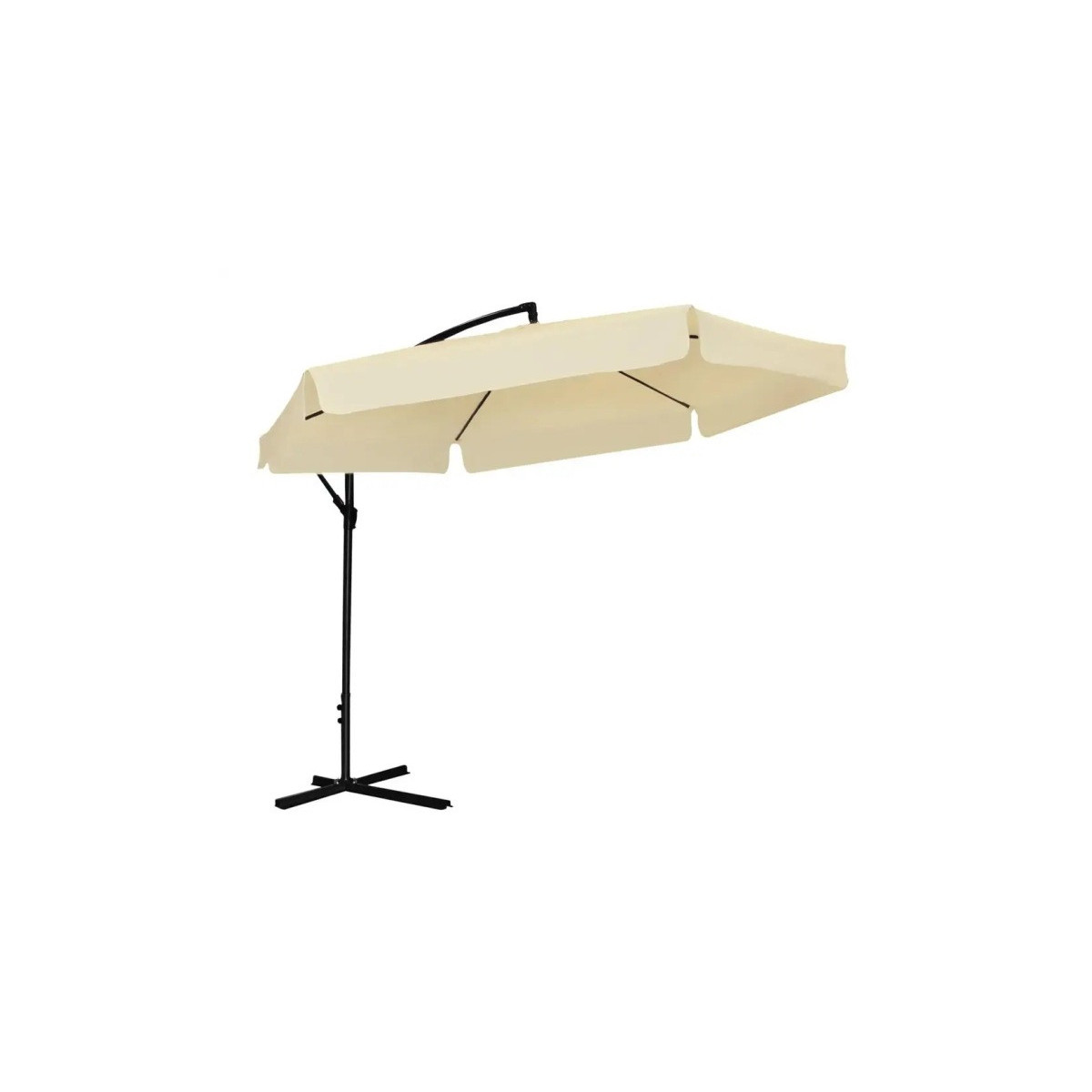 Umbrelă de grădină 3 m bej cu husă de protecție