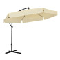 Umbrelă de grădină 3 m bej cu husă de protecție