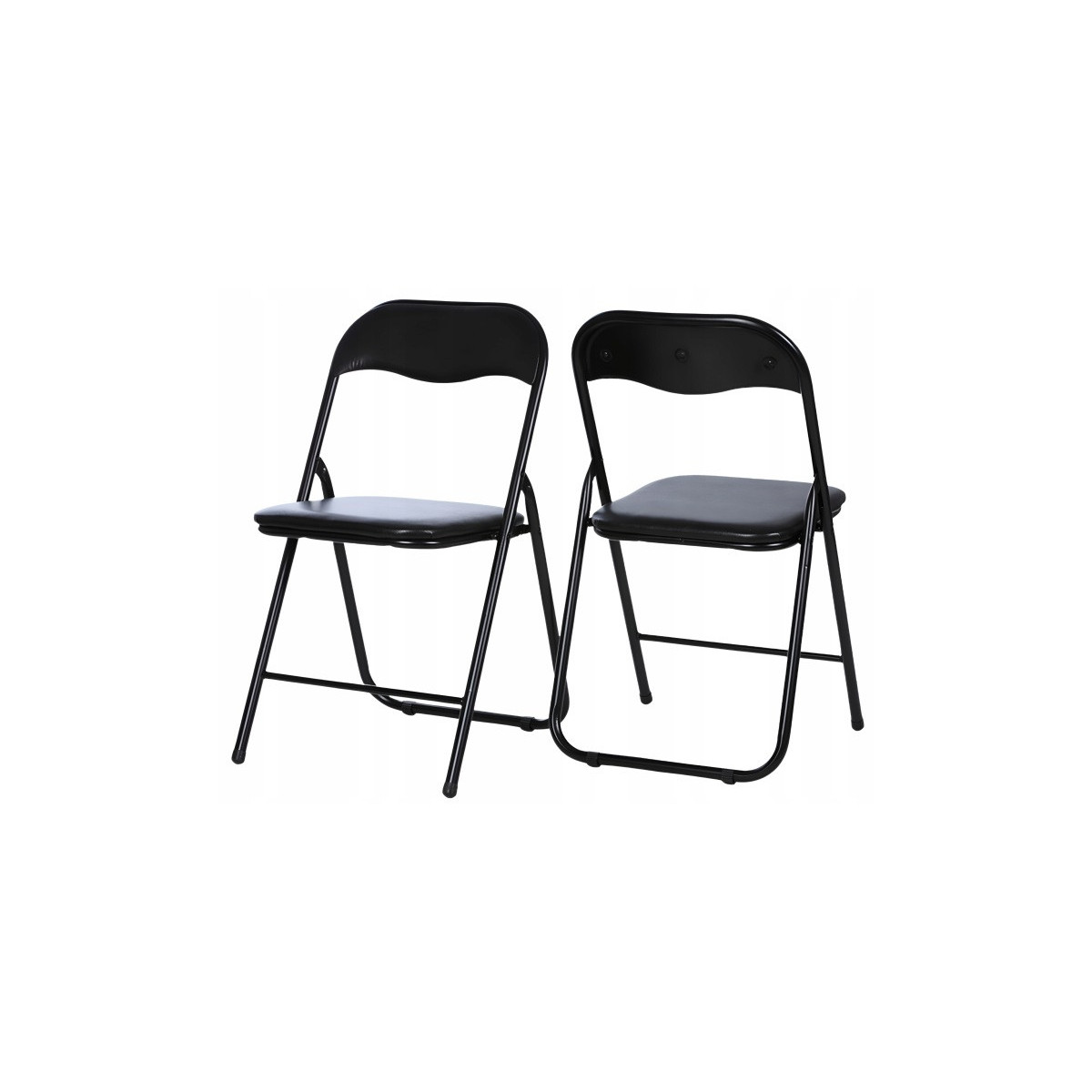 Scaun pliant pentru catering, negru KC-02-C – structură din oțel întărită