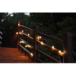 Ghirlandă luminoasă de grădină – 20× bec LED E27, 20 m