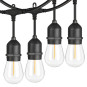Ghirlandă luminoasă de grădină – 20× bec LED E27, 20 m