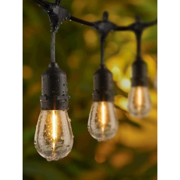 Ghirlandă luminoasă de grădină – 20× bec LED E27, 20 m