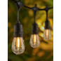 Ghirlandă luminoasă de grădină – 20× bec LED E27, 20 m