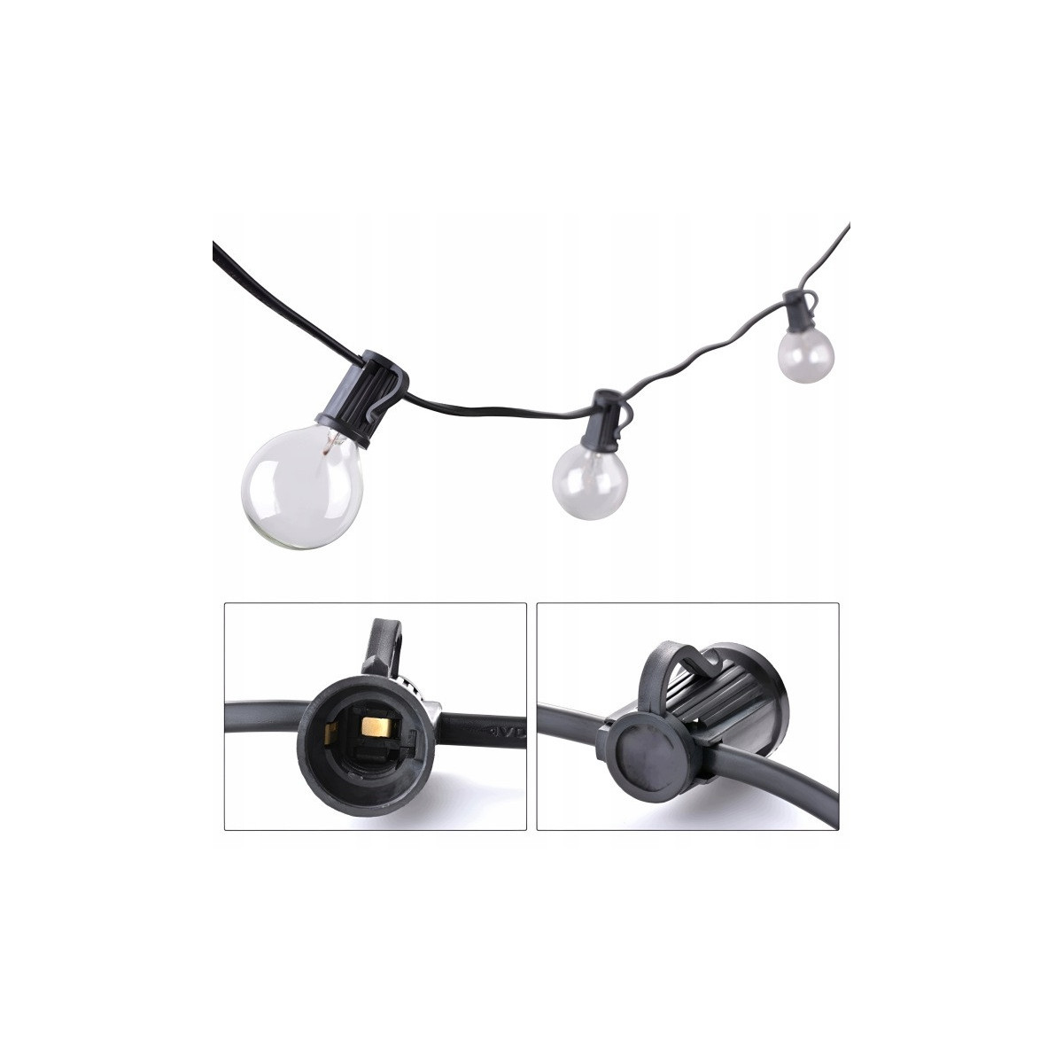 Ghirlandă LED luminoasă 20 m – 36 de becuri, alb cald, telecomandă