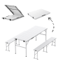 Set de catering cu o masă mare de 180 cm și cu bănci