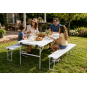 Set de catering cu o masă mare de 180 cm și cu bănci