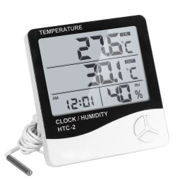 Stație meteorologică cu termometru și higrometru