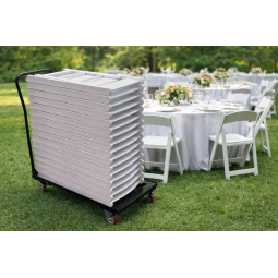 Cărucior de transport pentru scaune de catering – capacitate de încărcare 200 kg
