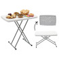 Masă pliantă pentru camping și catering, cu înălțime reglabilă 76,5 × 49,5 cm
