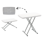Masă pliantă pentru camping și catering, cu înălțime reglabilă 76,5 × 49,5 cm