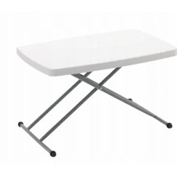 Masă pliantă pentru camping și catering, cu înălțime reglabilă 76,5 × 49,5 cm