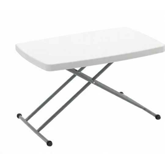 Masă pliantă pentru camping și catering, cu înălțime reglabilă 76,5 × 49,5 cm