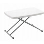 Masă pliantă pentru camping și catering, cu înălțime reglabilă 76,5 × 49,5 cm