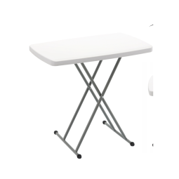 Masă pliantă pentru camping și catering, cu înălțime reglabilă 76,5 × 49,5 cm
