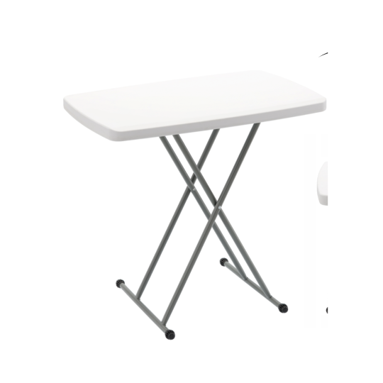 Masă pliantă pentru camping și catering, cu înălțime reglabilă 76,5 × 49,5 cm