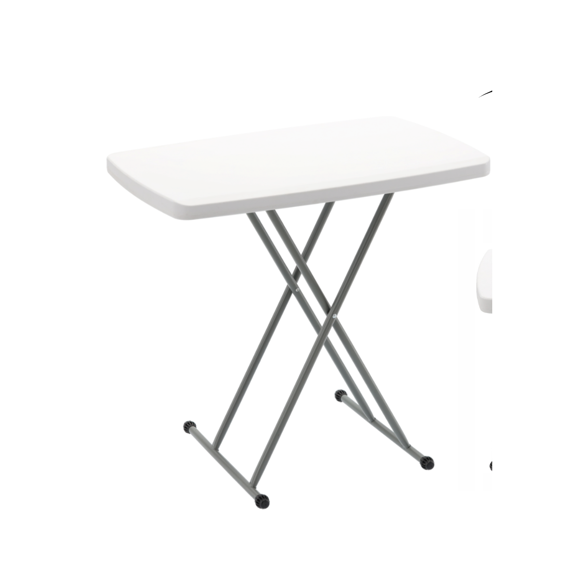 Masă pliantă pentru camping și catering, cu înălțime reglabilă 76,5 × 49,5 cm