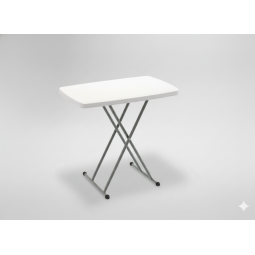 Masă pliantă pentru camping și catering, cu înălțime reglabilă 76,5 × 49,5 cm