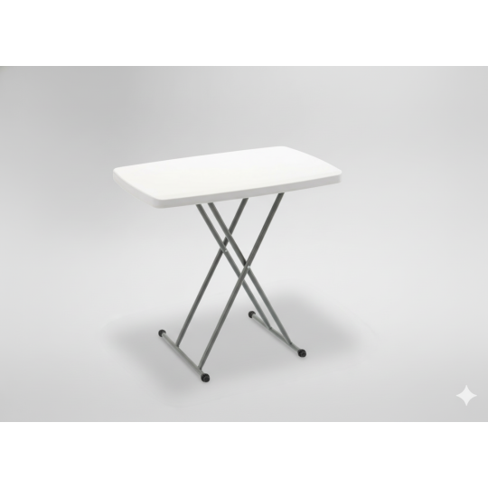 Masă pliantă pentru camping și catering, cu înălțime reglabilă 76,5 × 49,5 cm
