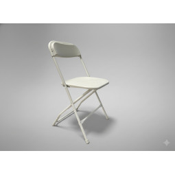 Scaun pliant pentru catering 49,5 × 45 × 81 cm – alb