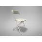 Scaun pliant pentru catering 49,5 × 45 × 81 cm – alb