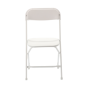 Scaun pliant pentru catering 49,5 × 45 × 81 cm – alb