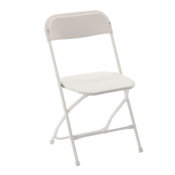 Scaun pliant pentru catering 49,5 × 45 × 81 cm – alb