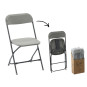 Scaun pliant de catering gri 49,5 × 45 × 81 cm