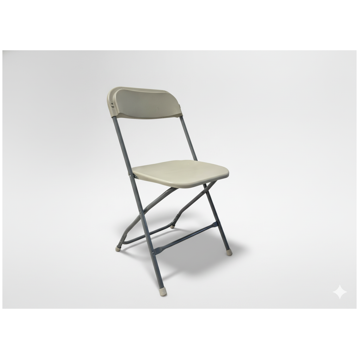 Scaun pliant de catering gri 49,5 × 45 × 81 cm
