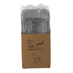 Scaun pliant de catering gri 49,5 × 45 × 81 cm