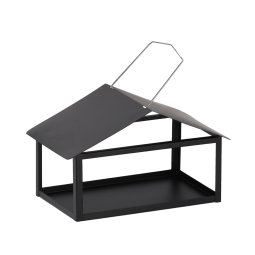 Hranitoare metalică pentru păsări pe picior 128 × 27 × 17 cm